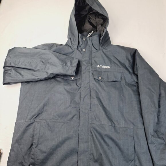 Columbia Men's Black Eagle Call Insulated Hooded Winter Snow Jacket Size XXL - Picture 2 of 8